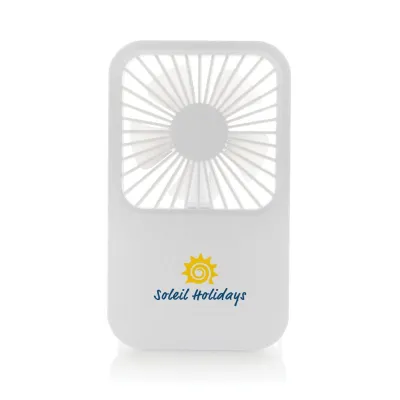 Aervina RCS recycled plastic re-chargeable desk fan