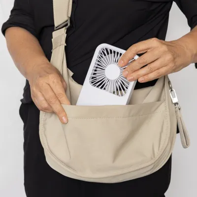 Aervina RCS recycled plastic re-chargeable desk fan