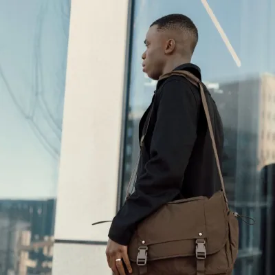 KENTO URBAN RCS recycled nylon 15.6 inch Messenger