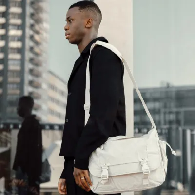 KENTO URBAN RCS recycled nylon 15.6 inch Messenger