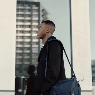 KENTO URBAN RCS recycled nylon 15.6 inch Messenger