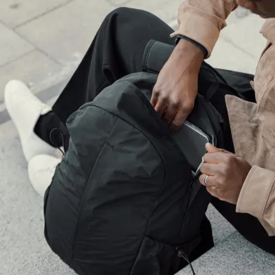 KENTO URBAN RCS recycled nylon 15.6 inch Backpack with front