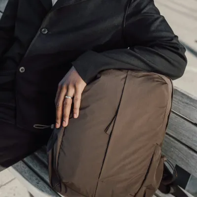 KENTO URBAN RCS recycled nylon 15.6 inch Backpack with front