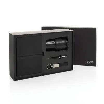 Swiss Peak RCS certified deluxe business gift set w/ tumbler