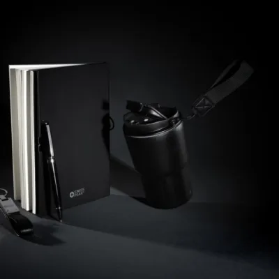 Swiss Peak RCS certified deluxe business gift set w/ tumbler