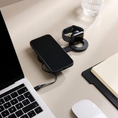 VINGA Baltimore RCS 2-in-1 Wireless 15W Travel Charger