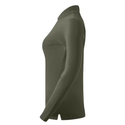SUNNY LSL, ženska pamučna polo majica dugih rukava, 180 g/m2, maslinasta