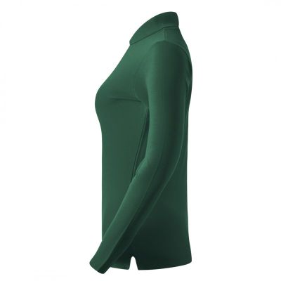 SUNNY LSL, ženska pamučna polo majica dugih rukava, 180 g/m2, tamno zelena