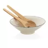 Ukiyo salad bowl with bamboo salad server