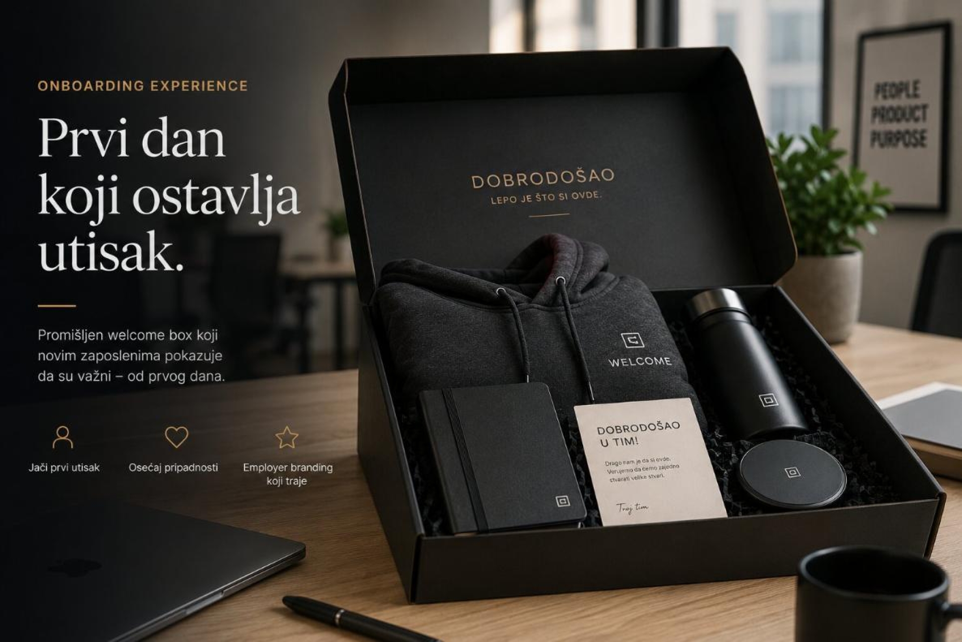 Zašto većina onboarding welcome box paketa završi zaboravljena — i kako napraviti onaj koji neće
