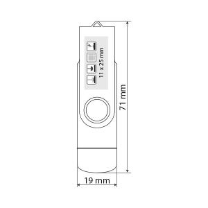 SMART OTG, usb flash memorija, plavi, 16GB