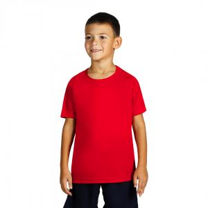 RECORD KIDS, dečja sportska majica sa raglan rukavima, crvena