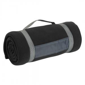 BLANKET, ćebence od brušenog polara, 220 g/m2, crno