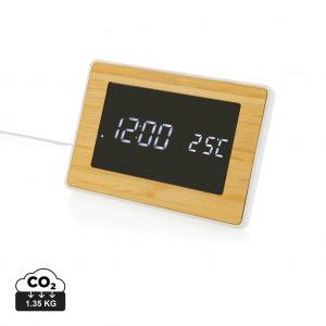 Utah RCS recycled plastic and bamboo LED clock