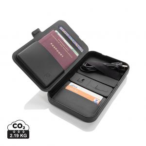Swiss Peak RCS recycled travel case with 3 in 1 charger