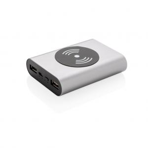 Aluminium 5.000 mAh Wireless 5W Pocket Powerbank