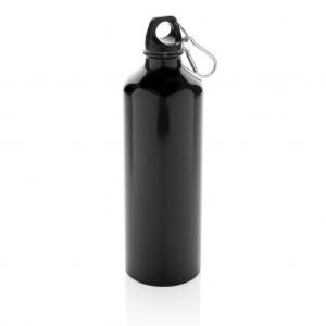 XL aluminium waterbottle with carabiner