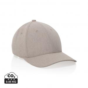 Milo AWARE™ recycled heather 6 panel cap 200gr
