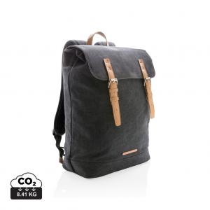 Canvas laptop backpack PVC free