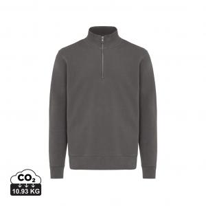 IQONIQ Elgon recycled cotton quarter zip sweater